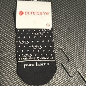 Pure Barre Socks-size Small -Fearless and Female -NEW -Breast Cancer 💗